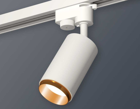 Комплект трекового светильника Ambrella light Track System XT6322044 SWH/PYG белый песок/золото желтое полированное (A2520, C6322, N6124)