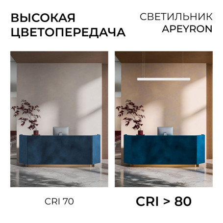 Подвесной линейный светодиодный светильник Apeyron Levia 30-42