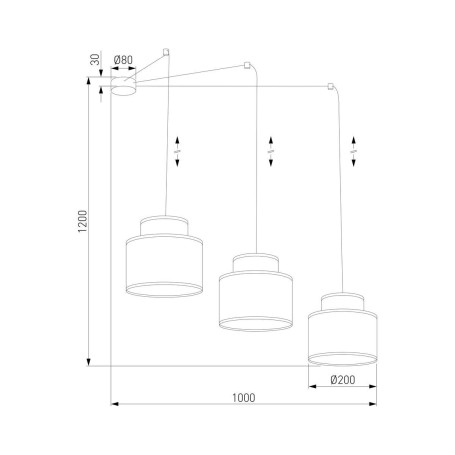 Подвесная люстра TK Lighting 2345 Duo