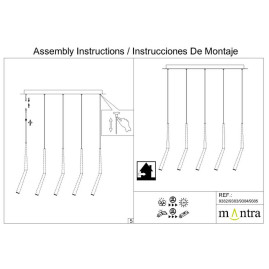 Потолочное основание Mantra Modular Light Florones 9384