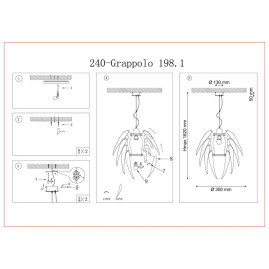 Подвесной светильник Lucia Tucci Grappolo 198.1 Bianco