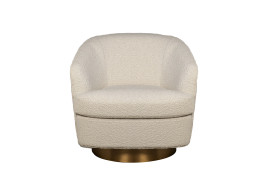 Кресло поворотное букле бежевое