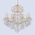 Подвесная люстра Crystal Lux Isabel SP11 Gold/Transparent