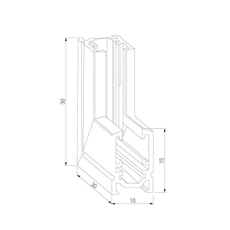 Коннектор L-образный внутренний Elektrostandard Mini Magnetic 85180/00 a065640
