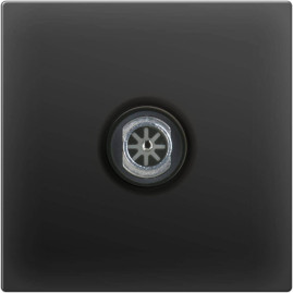 ТВ-розетка проходная Werkel черный матовый WL08-TV-2W 4690389073519