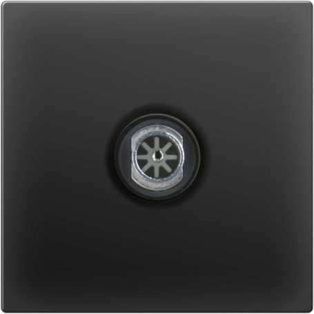 ТВ-розетка проходная Werkel черный матовый WL08-TV-2W 4690389073519