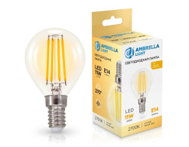 Лампа светодиодная Шар P45 11W 2700K Ambrella light Bulding 451133