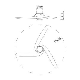 Люстра-вентилятор Mantra GROENLAND 9067
