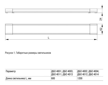Настенно-потолочный светодиодный светильник IEK ДБО LDBO0-4014-36-6500-K01