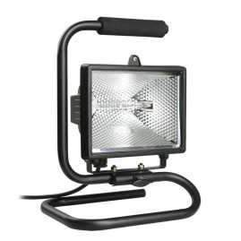 Прожектор галогенный ИО500П (переноска) IP54 черный IEK LPI03-1-0500-K02