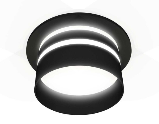 Комплект встраиваемого светильника Ambrella light Techno Spot XC7622042 SBK/FR черный песок/белый матовый (C7622, N7142)