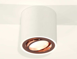 Комплект накладного светильника Ambrella light Techno Spot XS7531005 SWH/PPG белый песок/золото розовое полированное (C7531, N7005)