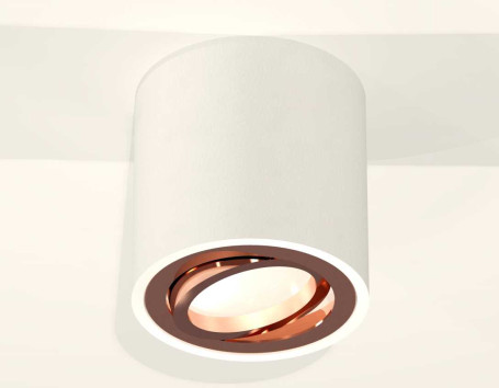 Комплект накладного светильника Ambrella light Techno Spot XS7531005 SWH/PPG белый песок/золото розовое полированное (C7531, N7005)