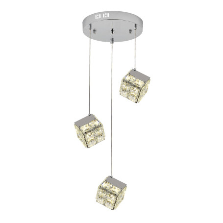 Подвесная светодиодная люстра Indigo Radioso 12048/3P Chrome V000136L