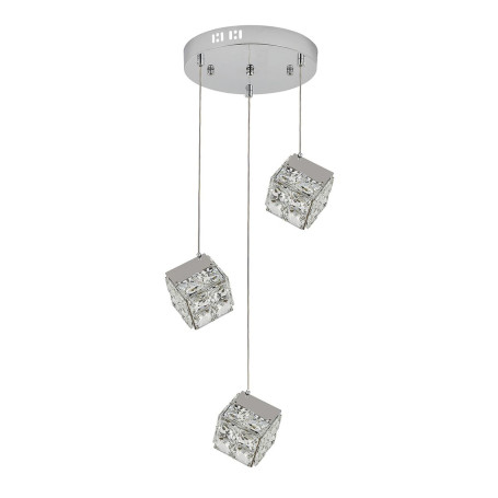 Подвесная светодиодная люстра Indigo Radioso 12048/3P Chrome V000136L