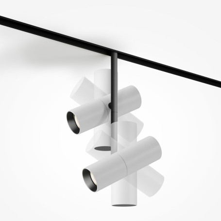 Трековый светодиодный светильник Maytoni Technical Magnetic Exility Elti Duo TR005-4-2X12W-DS-BW