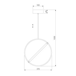 Подвесной светильник Eurosvet Element 90281/1 бронза a061417