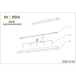 Потолочное основание Mantra Modular Light Florones 9385