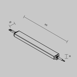 Источник напряжения PSL023 24В 100Вт IP67 Maytoni Led Strip 822011