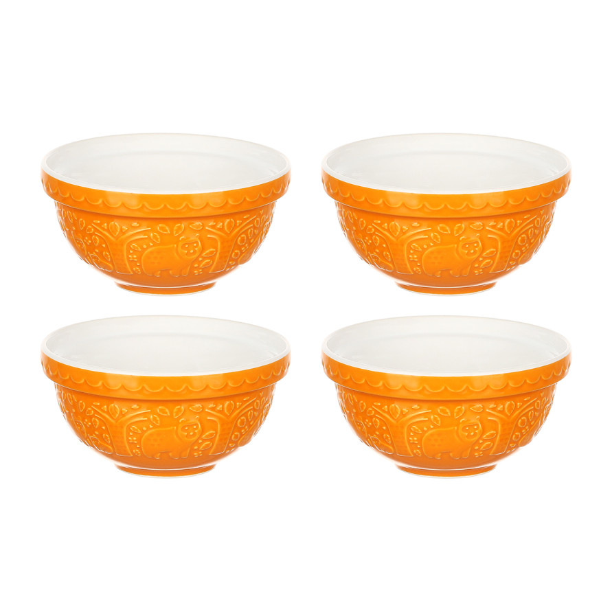 Набор чаш In The Forest, 12 см, 4 шт, оранжевый