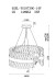 Подвесная люстра Garda Decor Cloud 92EL-YG18739G-14P