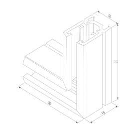 Коннектор L-образный Elektrostandard Mini Magnetic 85179/00 a065639
