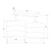 Потолочная люстра TK Lighting 3223 Tago White