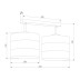 Потолочная люстра TK Lighting 3223 Tago White