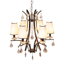 Подвесная люстра Lumina Deco Glamour LDP 66247-6 WT+CHR