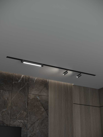 Встраиваемая однофазная трековая система Hesby Lighting Skylite №5 со светильниками HSBL_kompl_S005_VI2B4K