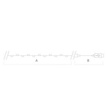 Светодиодная гирлянда Feron Роса USB дневной белый CL576 48187