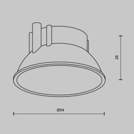 Декоративная рамка отражатель Maytoni Alfa LED Ring8-10W-RD-BS