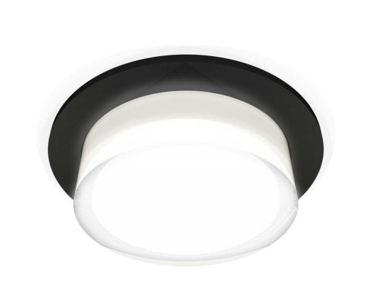 Комплект встраиваемого светильника Ambrella light Techno Spot XC7622043 SBK/FR/CL черный песок/белый матовый/прозрачный (C7622, N7160)