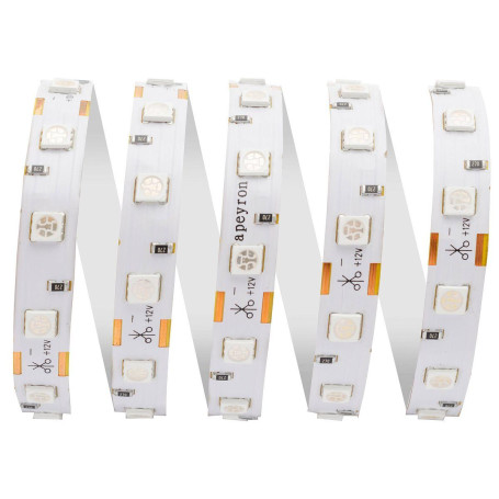 Светодиодная лента Apeyron 14,4W/m 60LED/m 5050SMD красный 5M 48BL
