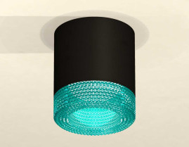 Комплект накладного светильника Ambrella light Techno Spot XS7402013 SBK/BL черный песок/голубой (C7402, N7194)