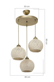 Подвесная люстра Toplight Lizbeth TL1612R-03BB