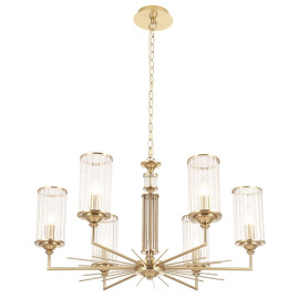 Подвесная люстра Crystal Lux Gloria SP6 Brass