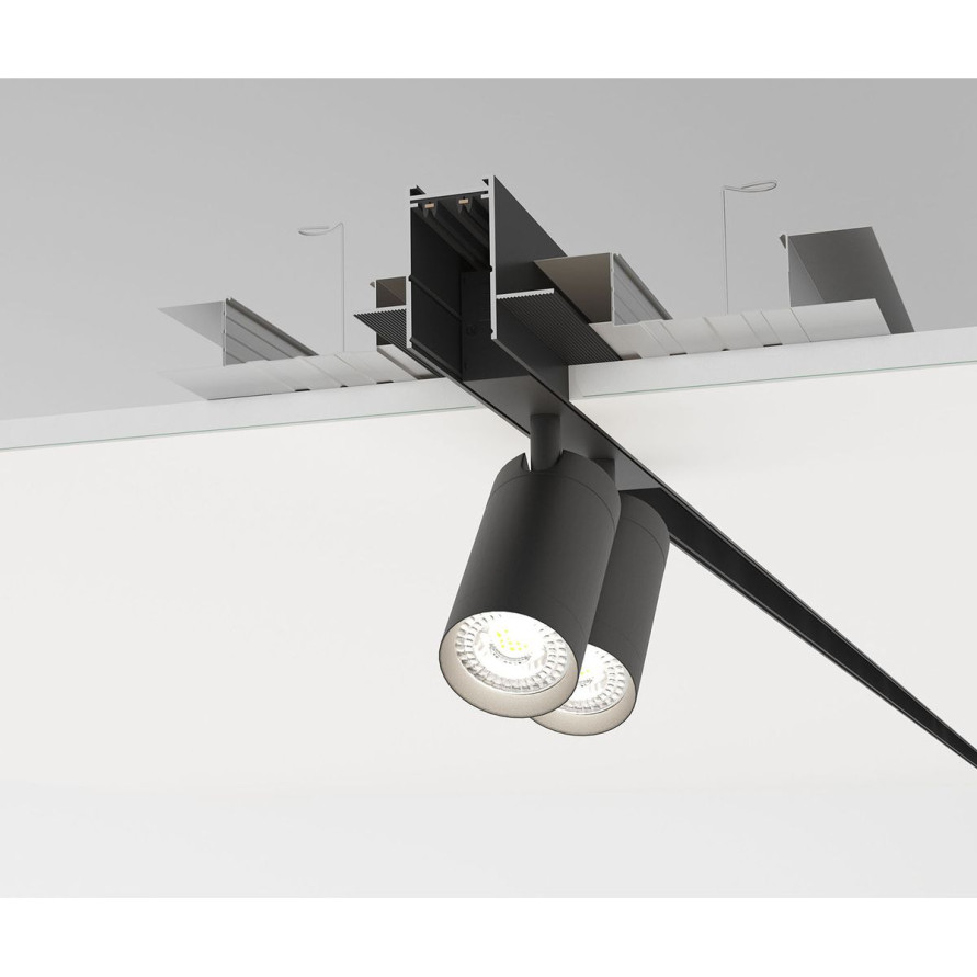 Шинопровод встраиваемый однофазный Denkirs Smart Hide TR2012-BK