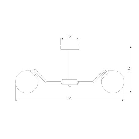 Подвесная люстра Eurosvet Frost 70154/6 хром