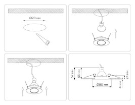 Светильник встраиваемый Ambrella Light TN102816