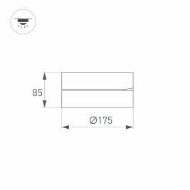Потолочный светодиодный светильник Arlight SP-Rondo-Flap-R175-16W Warm3000 028164