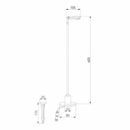 Уличный светодиодный светильник Elektrostandard Joli 35182/S a068101