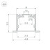 Профиль встраиваемый Arlight ARH-Power-W35-3000 Anod 036168