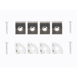 Профиль угловой LEDS POWER СПУ1616 алюм. анод-й с матовым рассеивателем 2м 008134