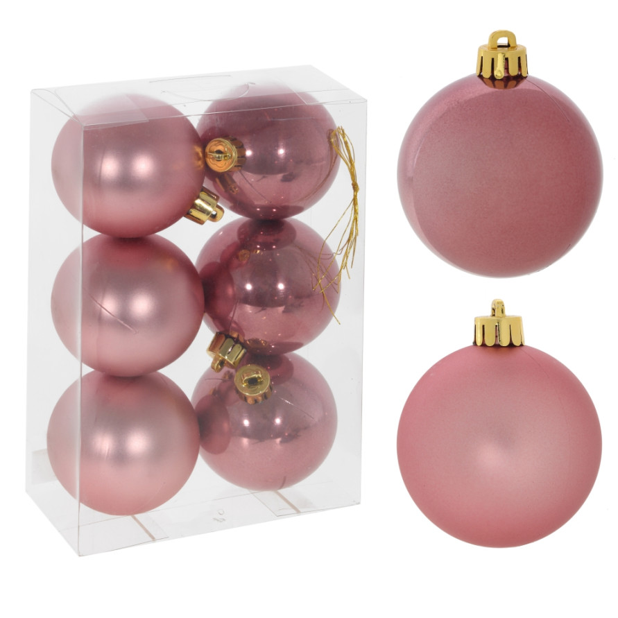 Набор из 6шт Украшение новогоднее &quot;Шар&quot;, D 6 см, L6 W6 H7 см