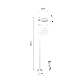 Уличный светильник Nowodvorski Tessa Led Black 11541