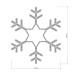 Светодиодная фигура Ardecoled Снежинка ARD-Snowflake-M3-920X920-432Led White 025307