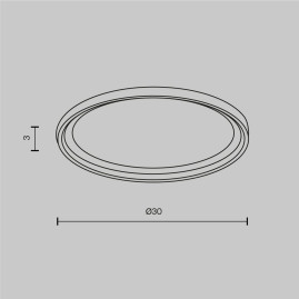 Фиксирующее кольцо для встраиваемого светильника Maytoni Downlight DLA110-B
