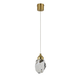 Подвесной светодиодный светильник Indigo Crystal 12053/1P Brass V000132L