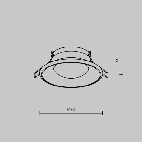 Встраиваемый светильник Maytoni Technical DL096-GU10-W